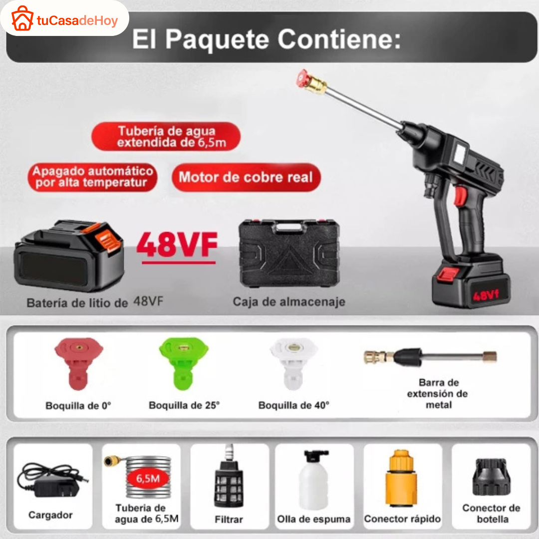 💦🔋 Hidrolavadora de Alta Presión 48VF 💦🔋