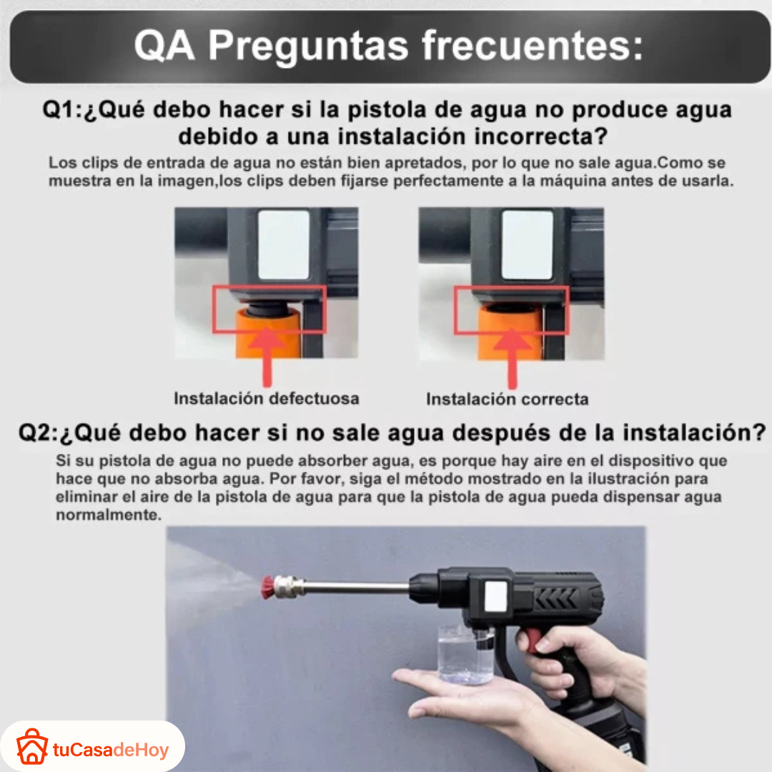 💦🔋 Hidrolavadora de Alta Presión 48VF 💦🔋