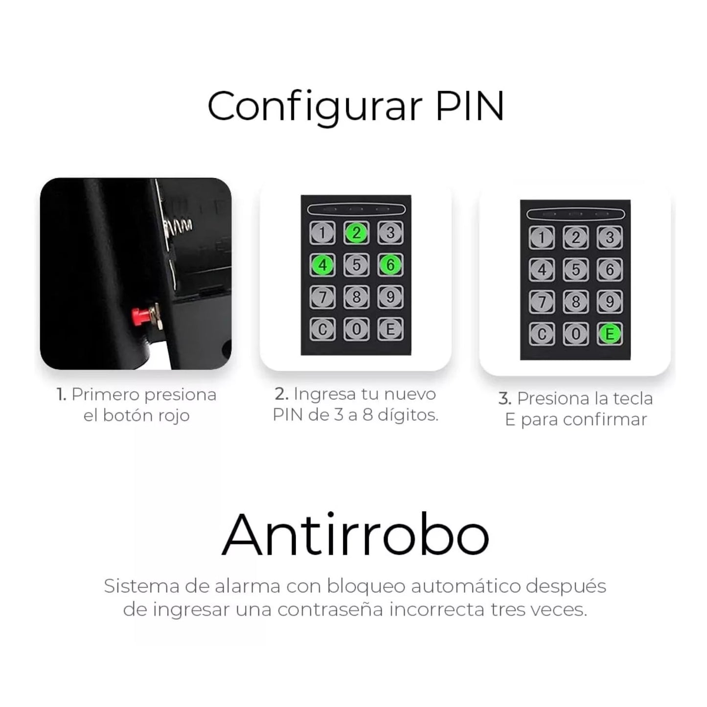 🔐 Caja Fuerte Electrónica Digital 🔑