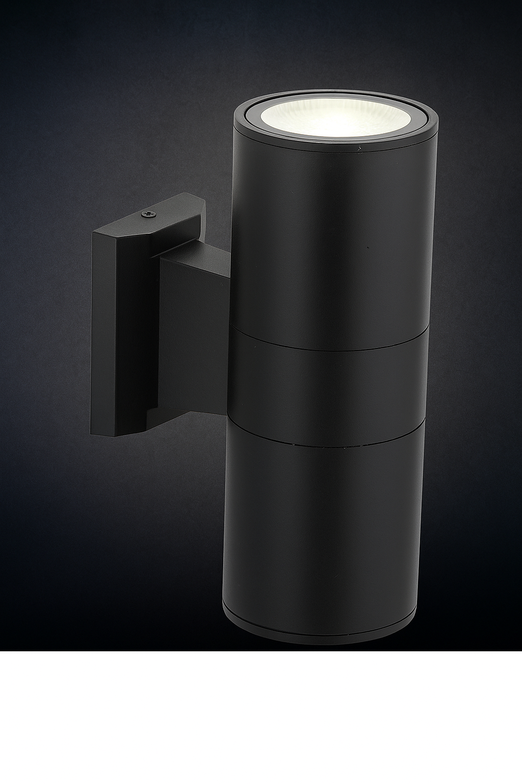 Lámpara Exterior Doble en Aluminio Lumax Modelo Stafford - Negro