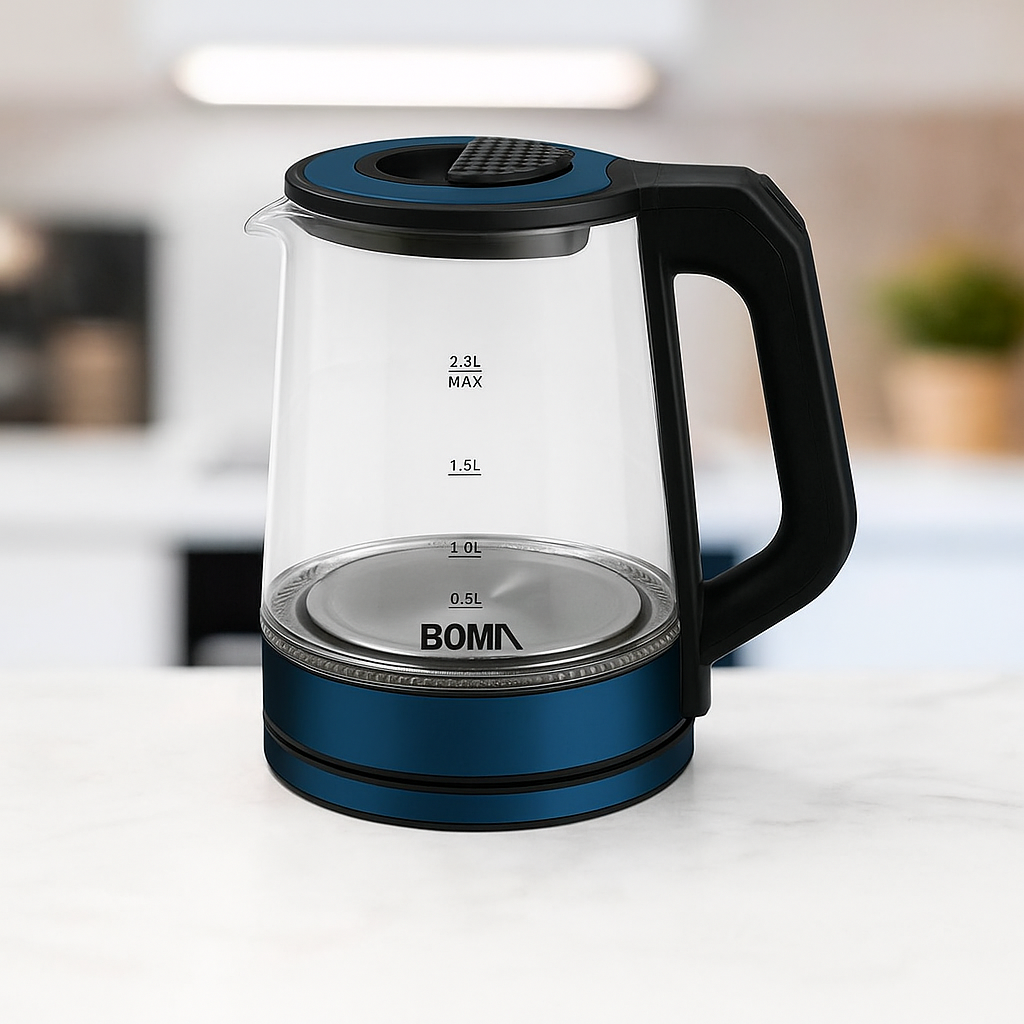 🔥 Jarra Eléctrica con Medidor BOMA -2.2 L • 1500 W