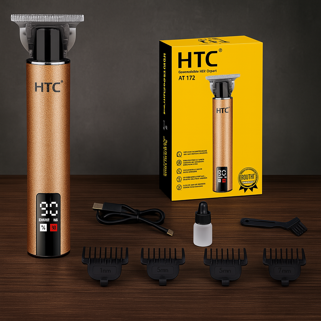 ✂️ Maquinita de Precisión HTC ¡Tu Look Siempre a Punto! ⚡💈