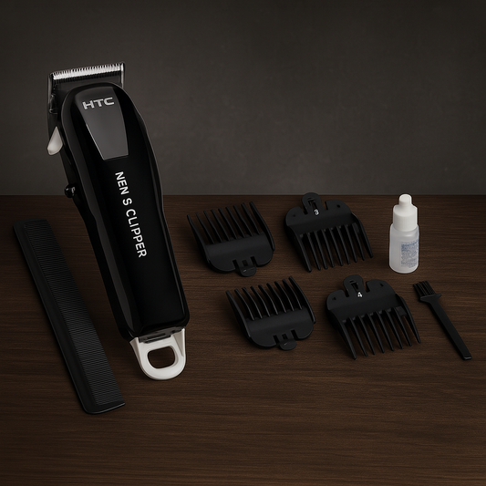 💈 Máquina Cortar Pelo y Barba HTC con Pantalla LED – Corte Preciso y Estilo Profesional en Casa 💇♂️⚡