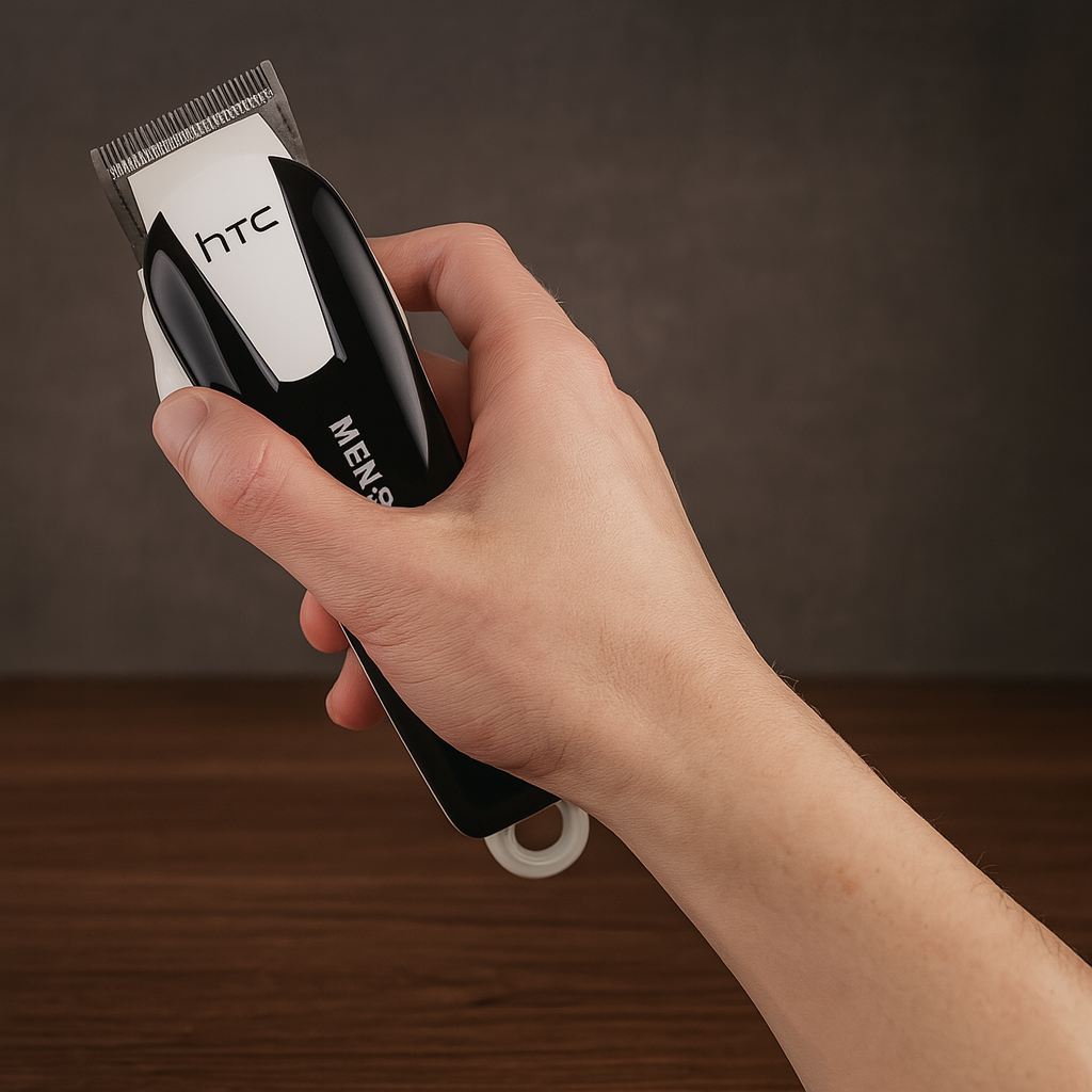 💈 Máquina Cortar Pelo y Barba HTC con Pantalla LED – Corte Preciso y Estilo Profesional en Casa 💇♂️⚡