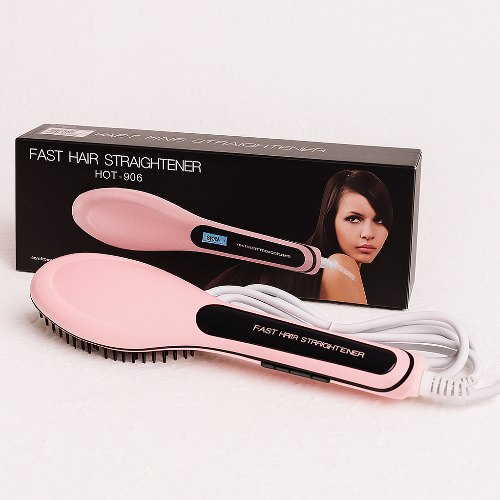 Cepillo alisador anti frizz digital