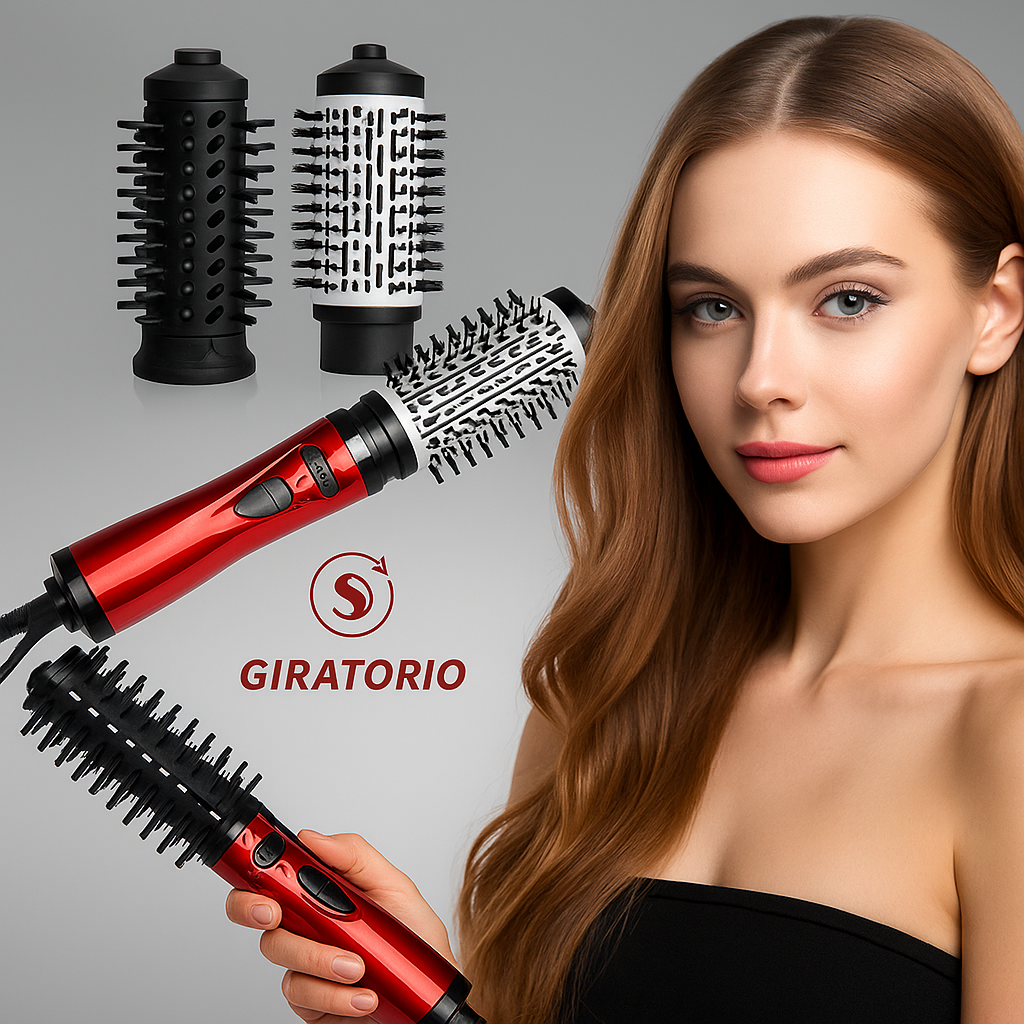 Cepillo Alisador Secador 360º Potencia 900 - 1200 W