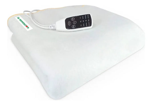 🛏️❄️  Calienta Camas 2 Plazas Petra 1.60x1.40 Con Timer 1 Control Color Blanco 🔥🕒