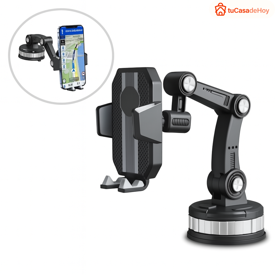 🚗📱 Soporte de Celular Articulado Holder 360  para Auto – Ultra Firme 🔧