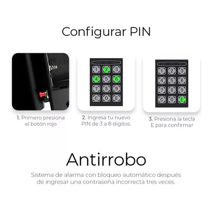🔐 Caja Fuerte Electrónica Digital 🔑