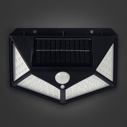 Foco Exterior Solar Sensor Movimiento Bateria 100 Leds