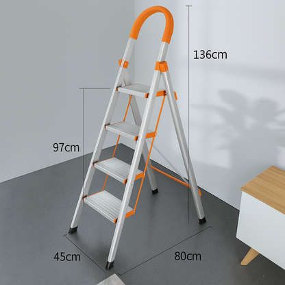 🪜✨ Escalera Plegable Metálica – 4 Escalones