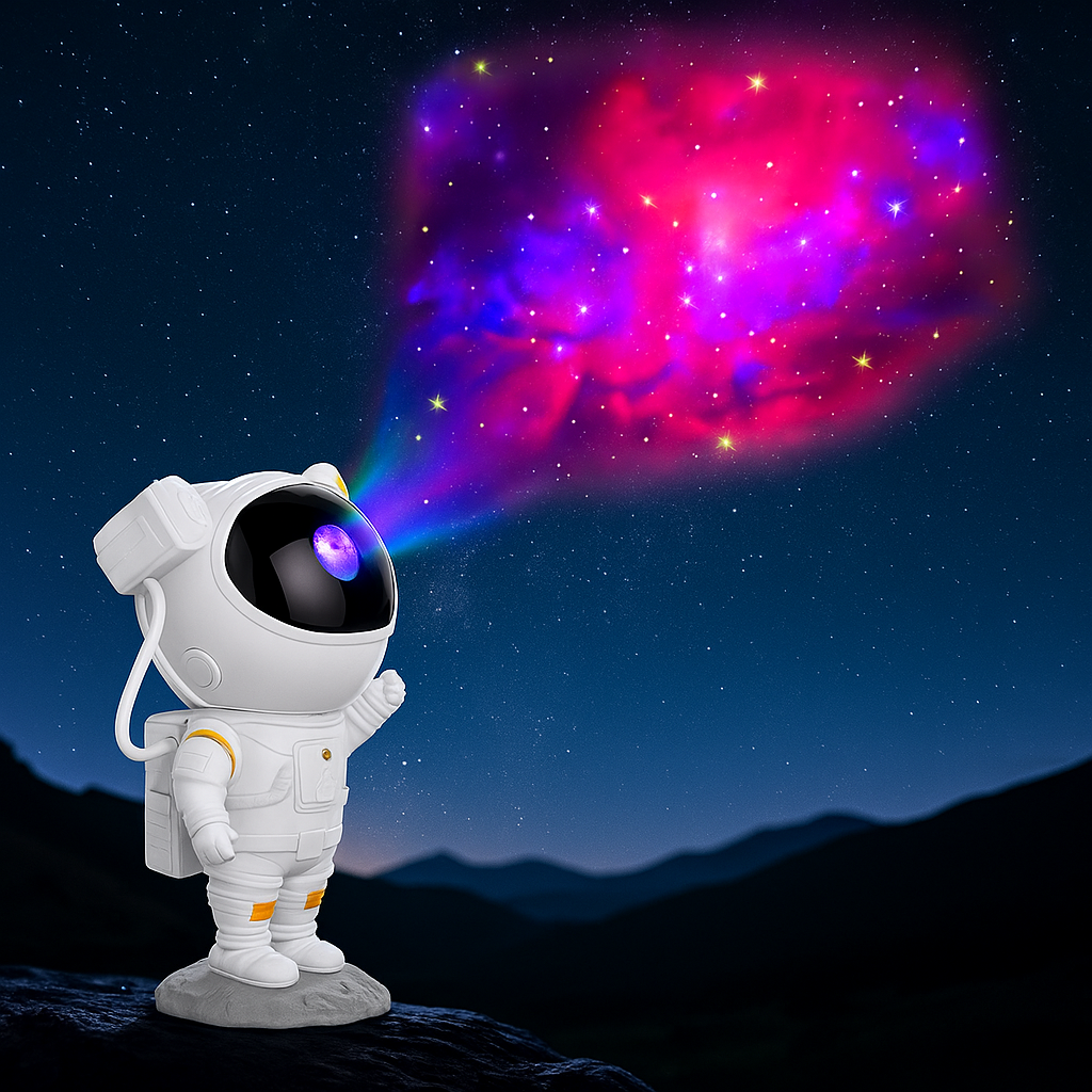 🚀 Lámpara Proyector Astronauta - Universo en tu habitación 🌌