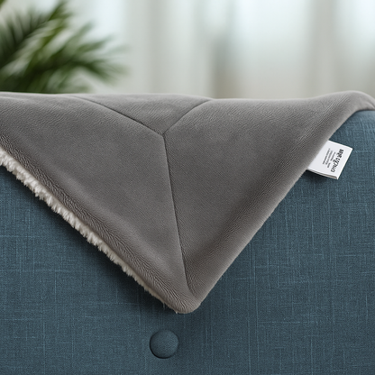 🛏️ Frazada Manta Polar Reversible con Corderito – 2 Plazas y Cama Queen(230 × 200 cm)
