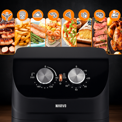 🍟 Freidora sin Aceite MARVO 4L – Cocina saludable, rica y práctica 🔥