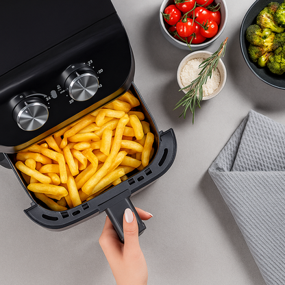 🍟 Freidora sin Aceite MARVO 4L – Cocina saludable, rica y práctica 🔥