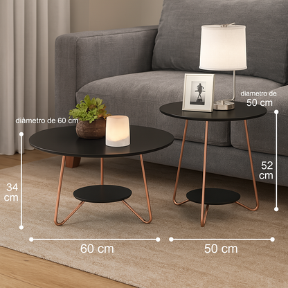 🖤 Set de Mesas Nórdicas Elegantes