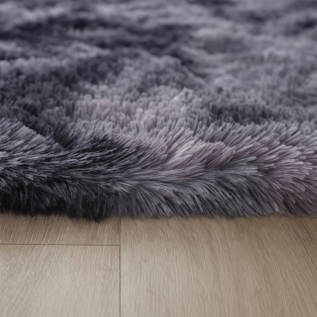 🧸 Alfombra Shaggy Pelo Alto 150x200 cm – Gris Oscuro 🌫️