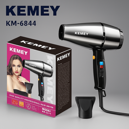 🔥 Secador de Pelo Profesional Kemei KM-6844 – 2000W 🔥