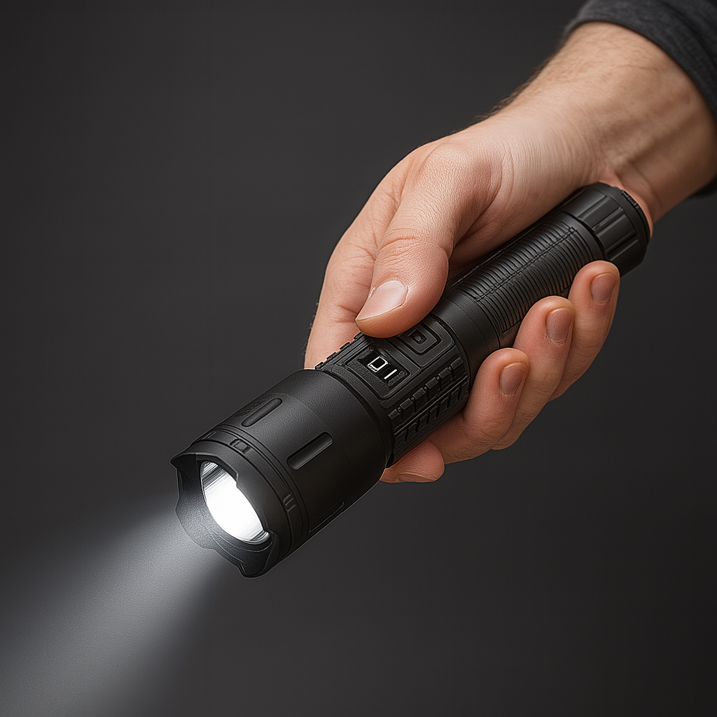 🔦 Linterna LED Recargable – Potencia y rendimiento en tu mano ⚡