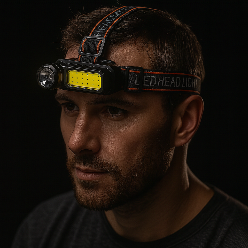 🔦 Linterna LED de Minero Recargable