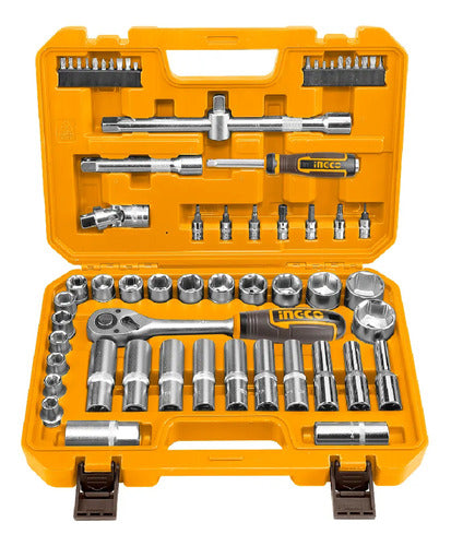 🔧 ¡Descubrí el Kit Set de Dados y Puntas INGCO 62pcs 1/2” para Mecánicas! 🧰✨